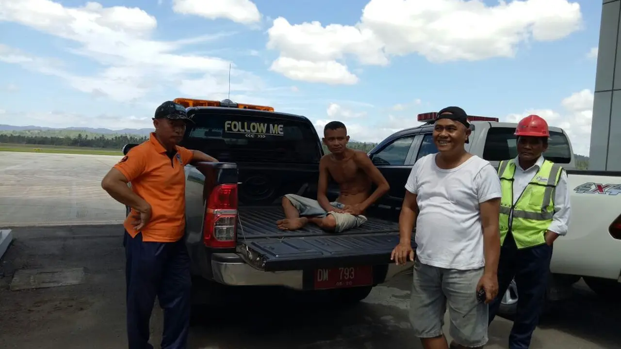 Pria Misterius Masuki Landasan Pacu Bandara Gorontalo, Siapa Dia?