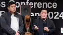 <p>Ketua umum PSSI, Erick Thohir memberikan pernyataan dalam konferensi pers yang berlangsung di SCTV Tower, Senayan, Jakarta, Senin (15/07/2024). (Bola.com/Bagaskara Lazuardi)</p>