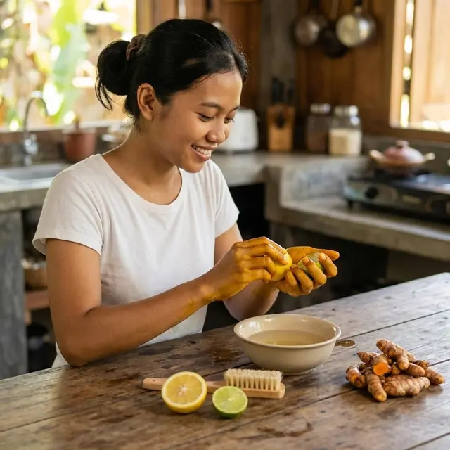 Cara Menghilangkan Noda Kunyit di Tangan dan Kuku