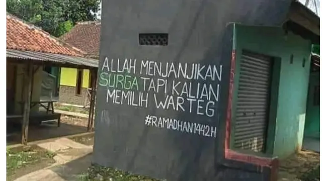 6 Tulisan di Warteg Ini Kelewat Unik, Bikin Heran