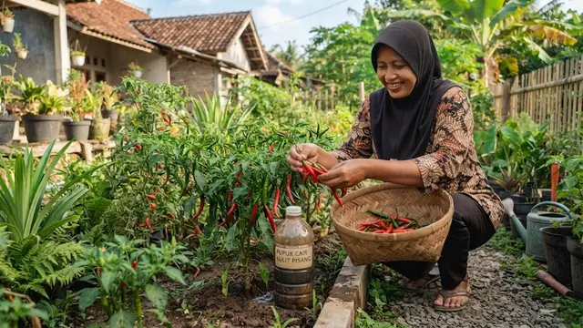 Apakah Fermentasi Kulit Pisang Bisa Membuat Cabai Cepat Berbuah?