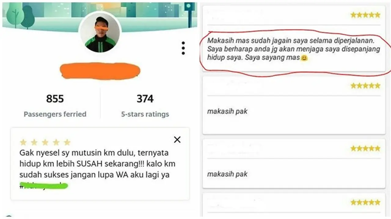 Komentar Lucu Penumpang Ojek Online Saat Berikan Nilai Ini Bikin Cengar-Cengir