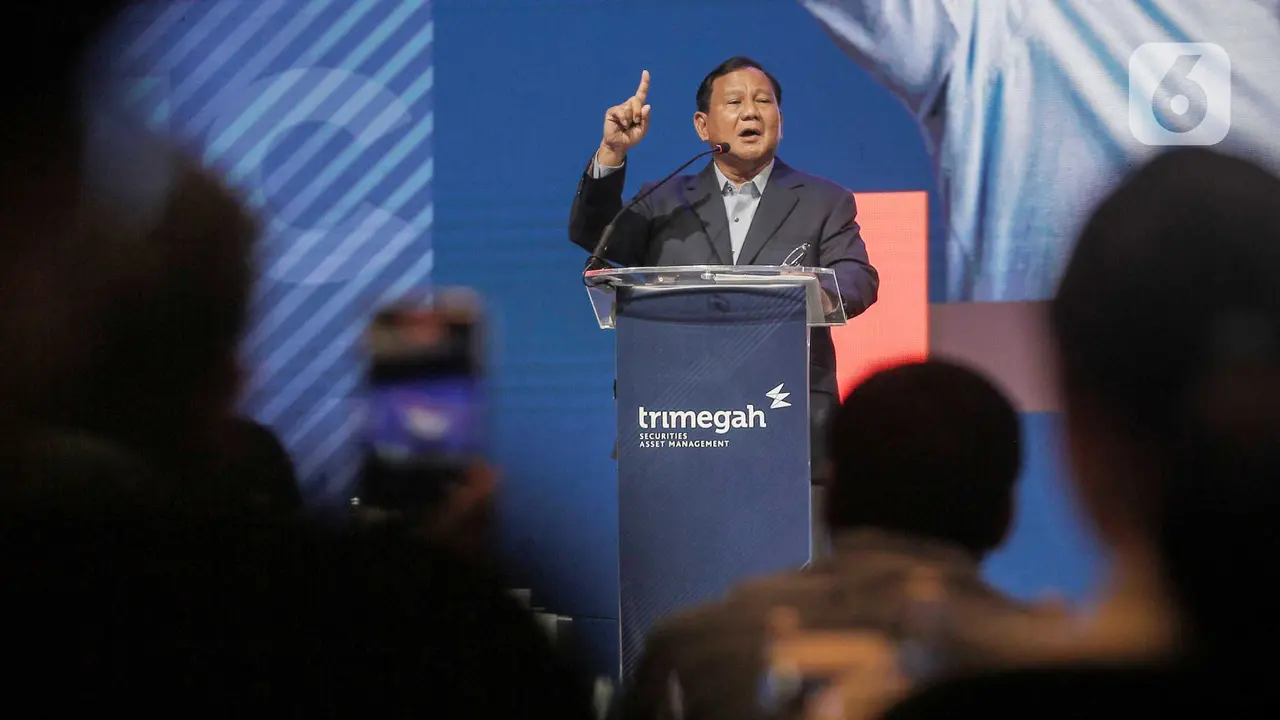 Prabowo Subianto Sampaikan Pandangan di Forum Trimegah Political and Economic Outlook 2024