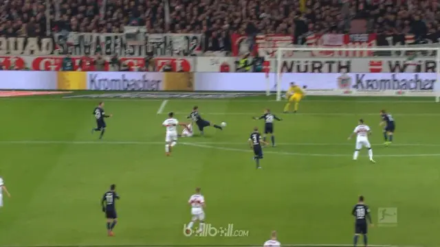 VIDEO: Gol Bunuh Diri Cantik Tercipta pada Laga Stuttgart Vs Hertha Berlin