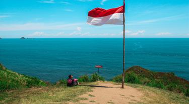 Ilustrasi bendera Merah Putih, Indonesia, semangat patriotisme