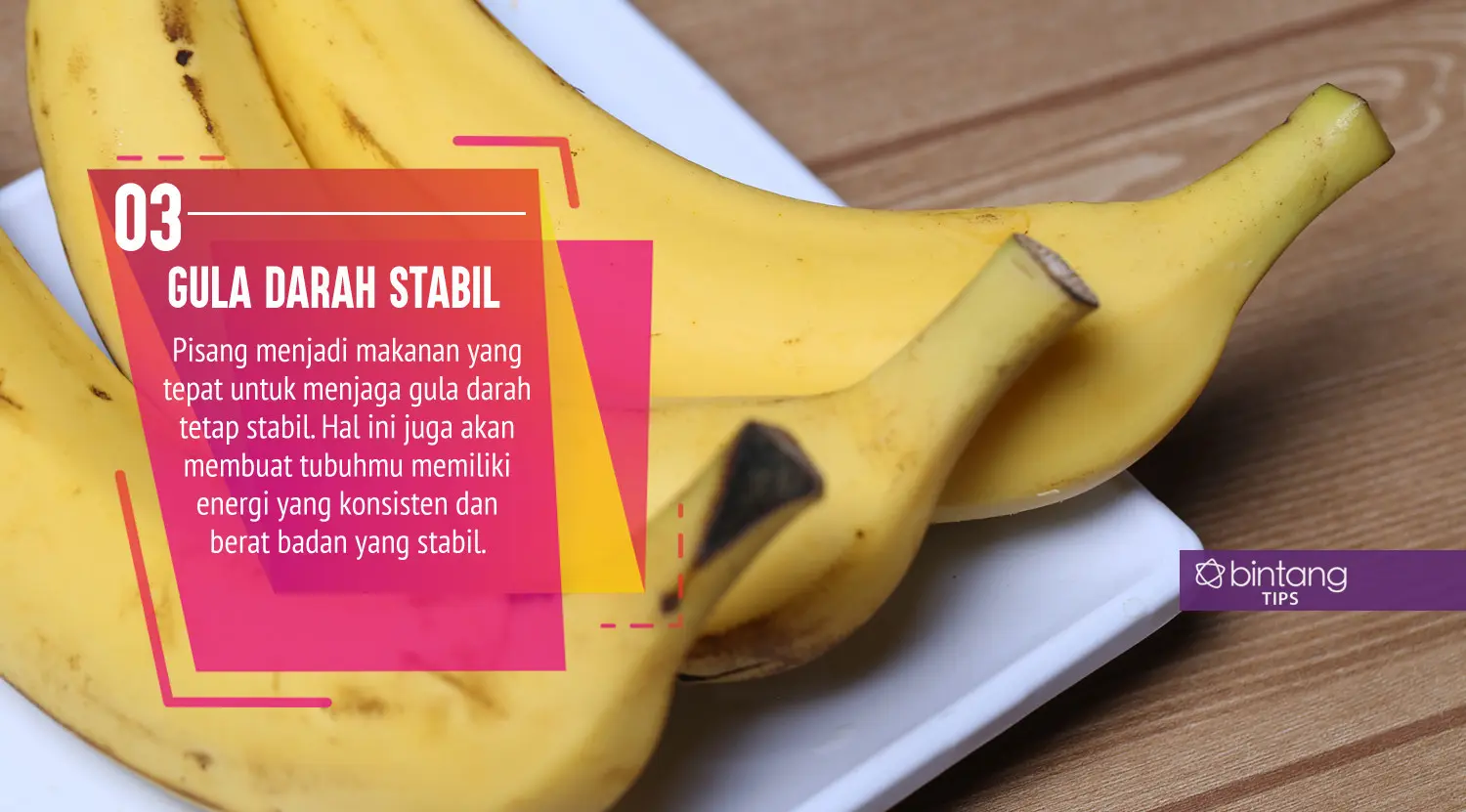 Manfaat makan pisang. (Foto: Adrian Putra, Digital Imaging: Nurman Abdul Hakim/Bintang.com)