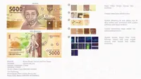 Uang rupiah baru pecahan Rp 5.000 kertas. (Foto: BI)