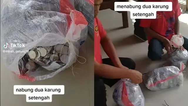 6 Potret Orang Nabung Uang Receh Ini Lama-lama Jadi Bukit, Butuh Konsistensi