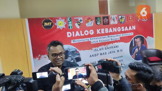 Jaringan Moderat Indonesia, Islah Badrawi saat menggelar Dialog Kebangsaan (Liputan6.com/Fauzan)