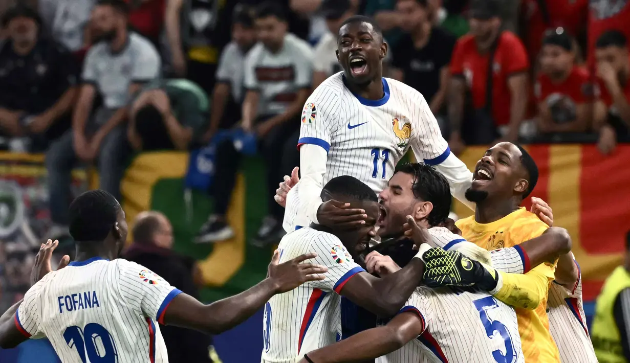 Berdasar jadwal, semifinal Euro 2024 antara Spanyol vs Prancis akan digelar pada Rabu (10/7/2024) dini hari WIB mendatang. (Angelos Tzortzinis/AFP)