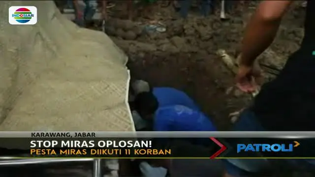 3 Warga Karawang Tewas Usai Minum Miras Oplosan di Pesta Pernikahan