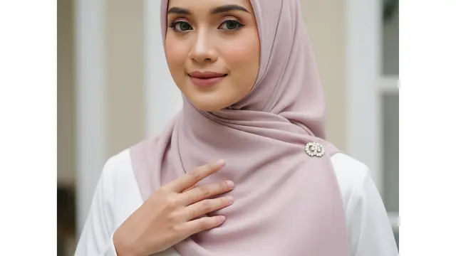 Model Hijab Terbaru untuk lebaran (AI)