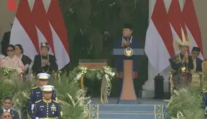 Tepuk Tangan Menggema Usai Paskibraka Sukses Kibarkan Merah Putih di Istana