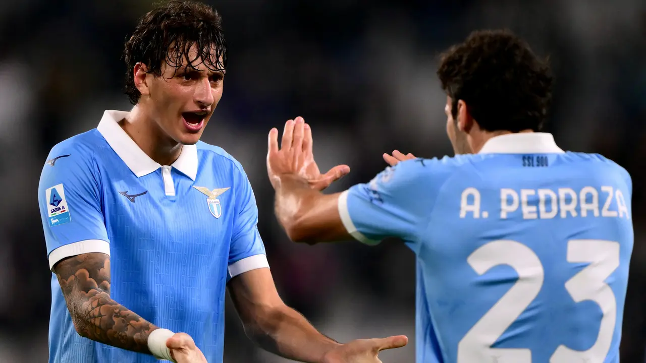 Selebrasi pemain Lazio