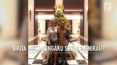 Heboh pernyataan Nikita Mirzani yang keceplosan mengaku sudah resmi menikah dengan Dipo Latief.