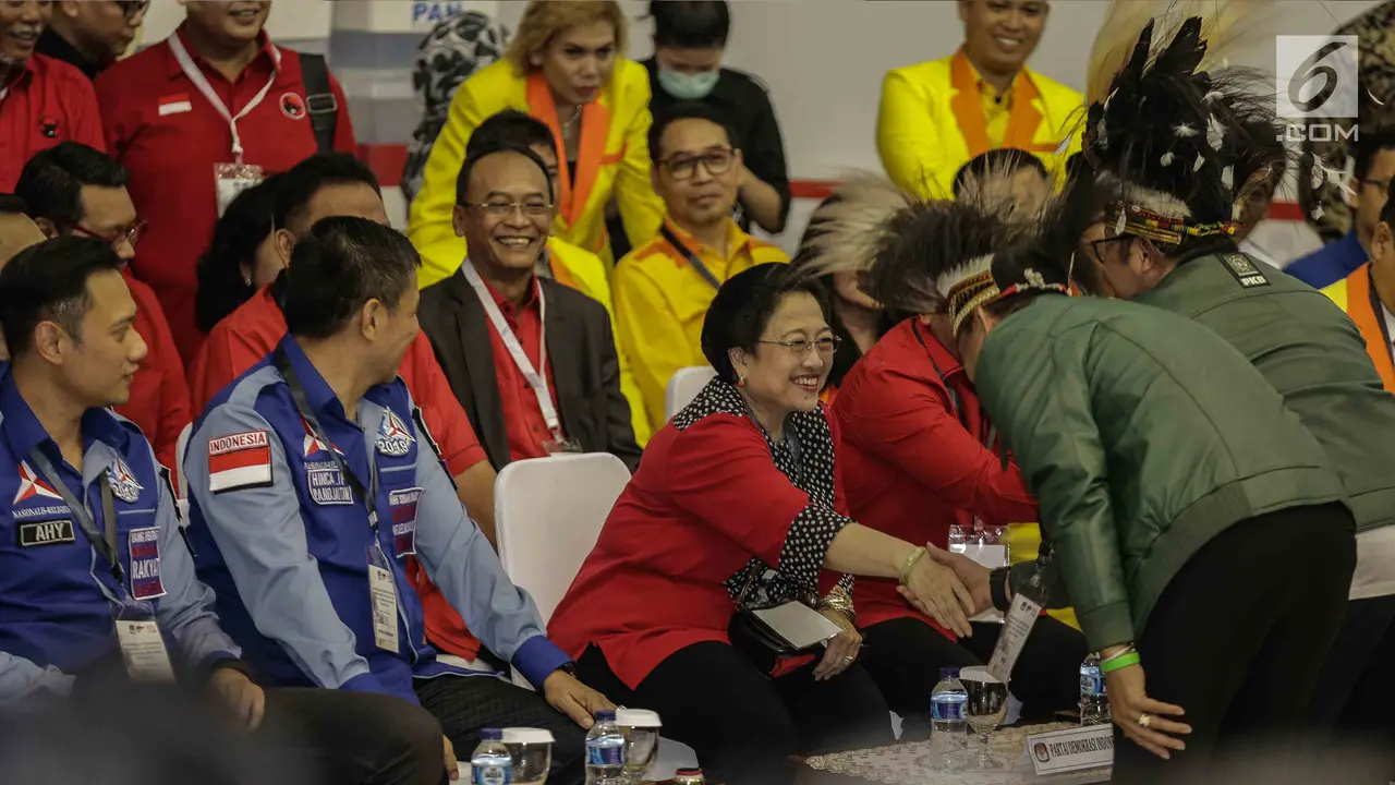 14 ketum dan petinggi Parpol hadir dalam pengundian nomor urut peserta pemilu