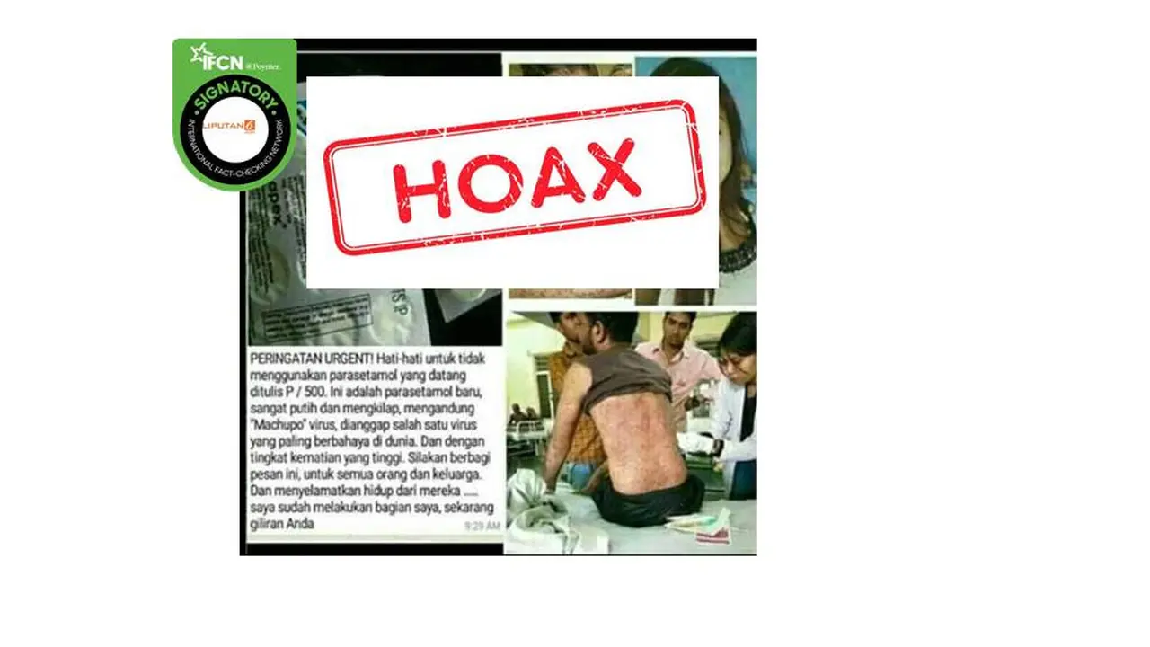 Cek Fakta Parasetamol mengandung virus berbahaya