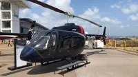 Whitesky Aviation tak hanya menyewakan jasa taksi helikopter melainkan juga merambah ke bidang Helicopter Management. (Vina/Liputan6.com)