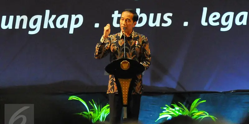 Jokowi Beri Pidato Perpisahan dengan Tax Amnesty-Jakarta- Angga Yuniar-20170228