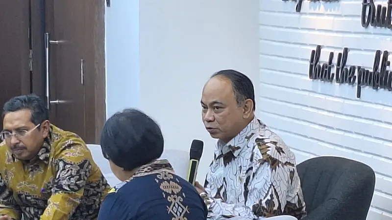 Menkominfo Budi Arie Setiadi dalam konferensi pers di kantor Kominfo, Jakarta, Kamis (2/11/2023). (Liputan6.com/Giovani Dio Prasasti)