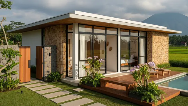 Gambar Rumah Minimalis Modern Kekinian dengan Sentuhan Alami/ Ilustrasi AI