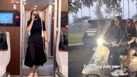 7 Potret Aura Kasih Liburan di Pangandaran, Seru Manggung Hingga Naik Scooter