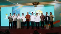 Gubernur Jawa Tengah Ganjar Pranowo, menghadiri halal bi halal bersama Himpunan Pengusaha Muda (HIPMI) Jawa Tengah. (Istimewa)