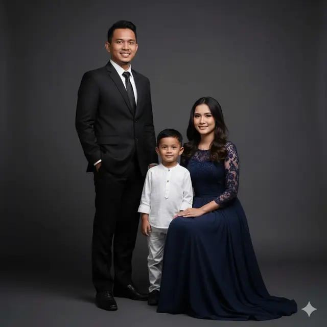 7 Ide Prompt Gemini AI Foto Keluarga Bertiga, Hasil Realistis & Estetik Ala Photoshoot Profesional