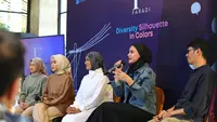 Zee Zee Shahab di peluncuran hijab Faradina bertema Diversity Silhouette in Colors