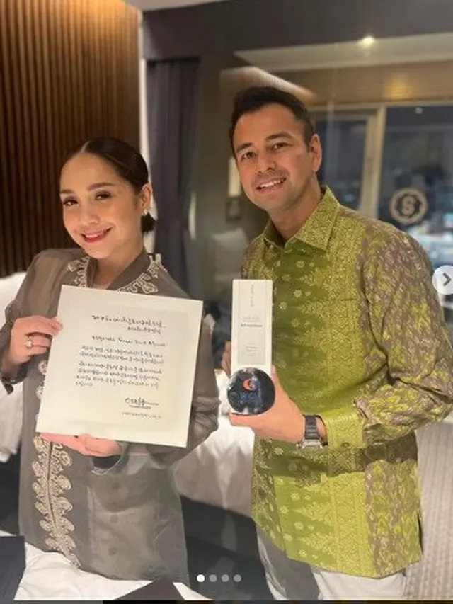 Raffi Ahmad menghadiri dan mendapat award dari WCIF 2023 (Foto: instagram raffinagita1717)
