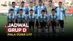 Berita video, Jadwal Grup D Piala Dunia U-17 2023 yang akan berlangsung di  Stadion Si Jalak Harupat, Bandung dan Jakarta International Stadium, Jakarta.