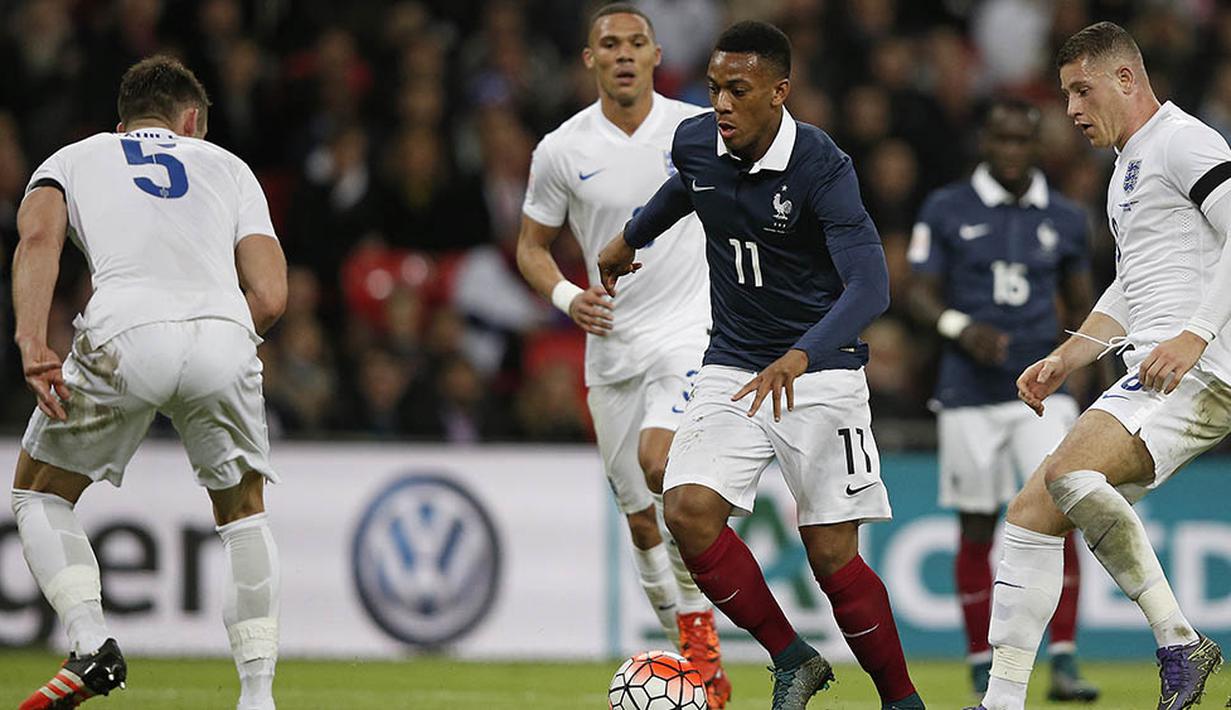 Bahkan pelatih Prancis, Didier Deschamps, kini sudah mempercayai pemain 20 tahun itu untuk masuk ke timnas senior Ayam Jago. (AFP/Adrian Dennis)