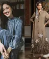 Lihat di sini beberapa potret ide baju Lebaran Haji non hijab dari para artis.
