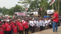 Sejumlah relawan Jokowi di Ponorogo menyatakan dukungan kepada Prabowo di Pilpres 2024. (Istimewa).