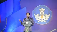 Mendikbudristek, Nadiem Anwar Makarim saat peluncuran Permendikbudristek PPKSP sebagai Merdeka Belajar Episode ke-25. (Foto: Istimewa)