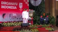 Gubernur DKI Jakarta Anies Baswedan memimpin Upacara Peringatan HUT RI ke-75 di Balai Kota DKI Jakarta. (Istimewa)