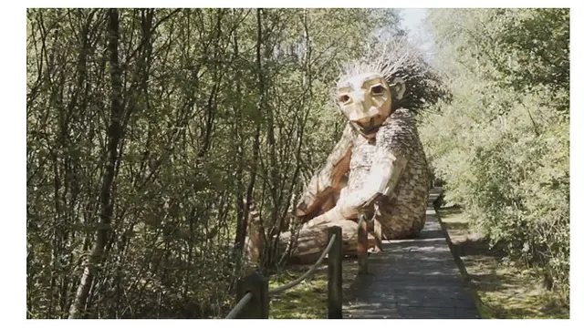 Pria Ini Buat Patung dari Kayu di Hutan, 6 Hasilnya Keren Banget