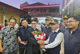 Forkopimda Depok Monitoring Perayaan Natal (Dicky Agung Prihanto/Liputan6.com)