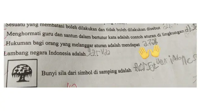 6 Jawaban Polos Murid SD ketika Mengerjakan Soal PKN Ini Bikin Elus Dada