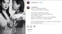 Aktris Lee So Byul menggunakan bahasa isyarat dalam pemotretan terbaru. Foto: instagram @l_sobyeol0_0
