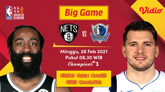 Big Game NBA - Brooklyn Nets vs Dallas Mavericks