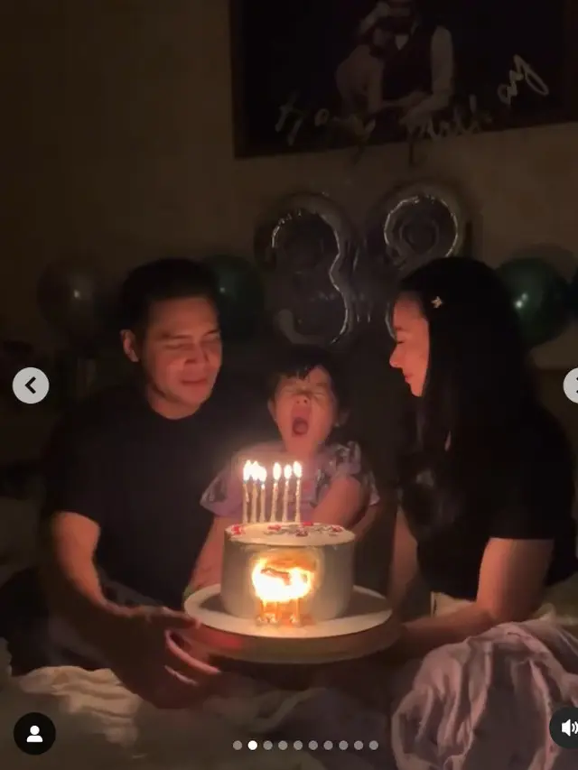 6 Potret Kejutan Ultah Jonas Rivanno dari Asmirandah, Chloe Sampai Tahan Ngantuk