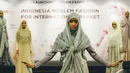 Kemendag membuka acara Indonesia Moslem Fashion, Jakarta, Rabu (29/10/2014). (Liputan6.com/Faizal Fanani)