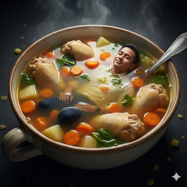Cara Bikin Foto Menyatu dengan Makanan, Lengkap dengan Promptnya/Ilustrasi Gemini AI