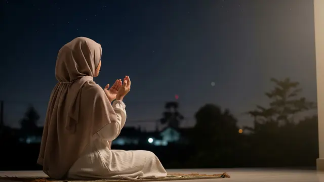 Ilustrasi Niat Puasa Syawal/Gemini AI