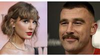 Taylor Swift dan Travis Kelce. (AP Photo/Chris Pizzello - Charlie Riedel)