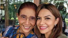 Jurnalis Najwa Shihab memiliki hubungan dekat dengan mantan Menteri Kelautan, Susi Pudjiastuti. Berawal dari jurnalis dan narasumber, kini keduanya jalin teman dekat. Saat hangout bersama, keduanya terlihat akrab dan sumringah pamer senyum lebar. (Liputan6.com/IG/@najwashihab)