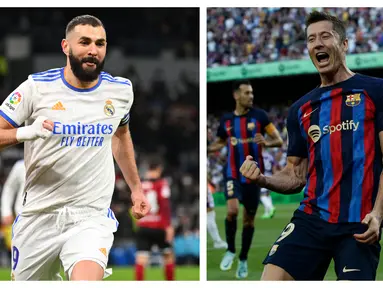 Musim 2022/2023 ini Liga Spanyol banyak dihuni para pemain gaek dengan usia di atas 30 tahun yang masih memiliki performa gemilang, tak terkecuali di posisi striker. Tercatat ada 4 striker gaek dengan pengalaman segudang yang akan meramaikan Liga Spanyol musim ini untuk saling unjuk ketajaman di mulut gawang laawan. Mungkin saja dari keempat pemain berikut ini akan menjadi peraih gelar top skor di akhir musim nanti. (Kolase AFP dan AP)