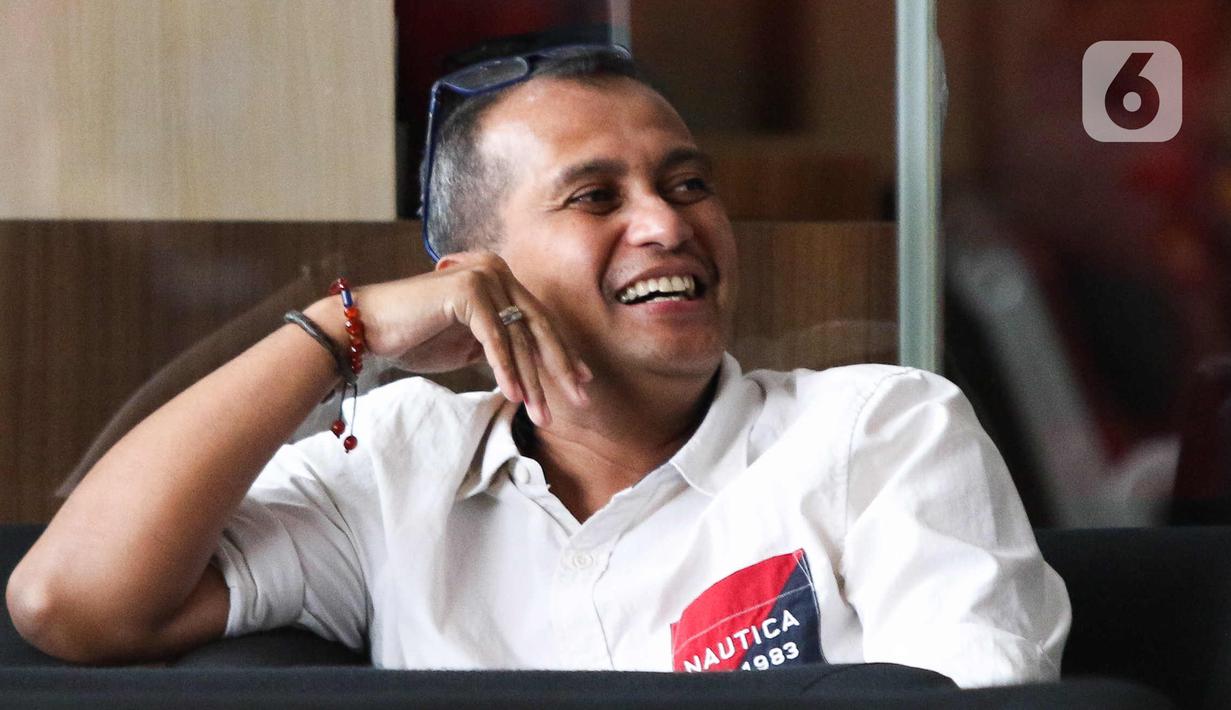 Wamenkumham belum bicara banyak. Dia mengaku akan menjelaskan tudingan IPW setelah menjalani klarifikasi di KPK. (Liputan6.com/Herman Zakharia)