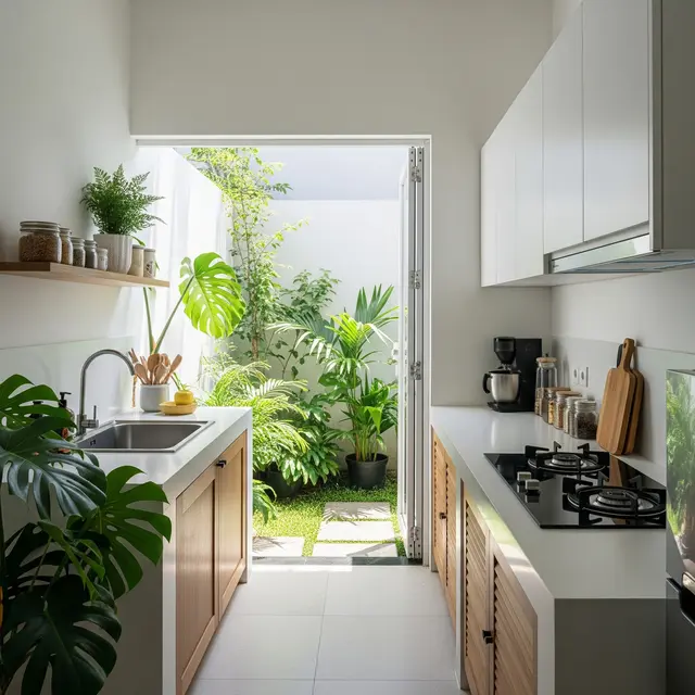 6 Contoh Dapur Kecil Belakang Rumah Tidak Pengap dan Tidak Becek, Sederhana Tetap Nyaman